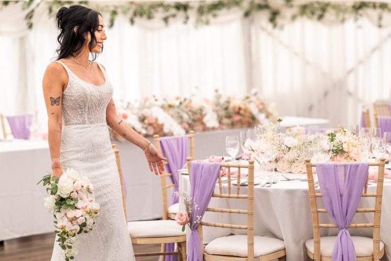 Pastel Wedding Styling Inspiration |  Marquee at Weston Hall Bulkington