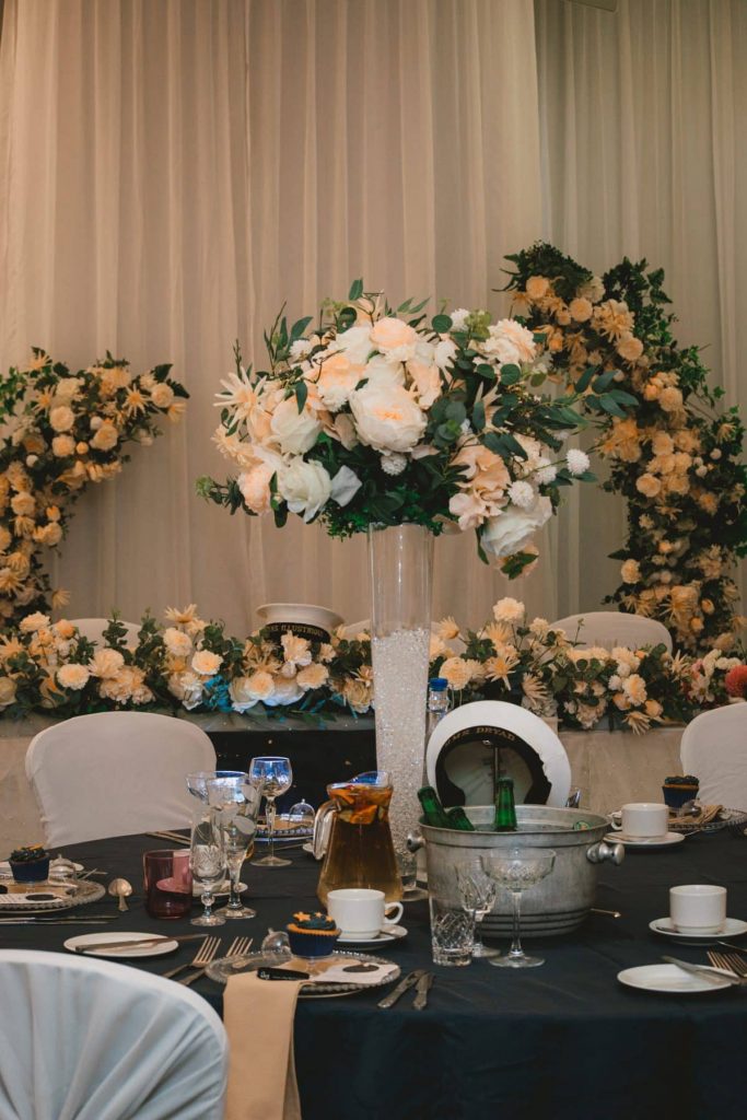 silk flower centrepieces