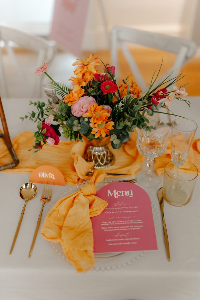 silk flower centrepiece