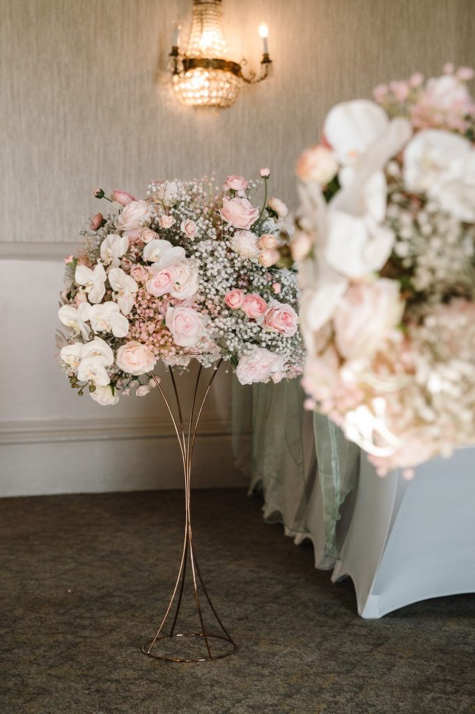 luxury silk floral centrepiece