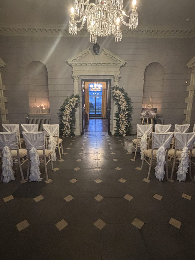 evening ceremony set up