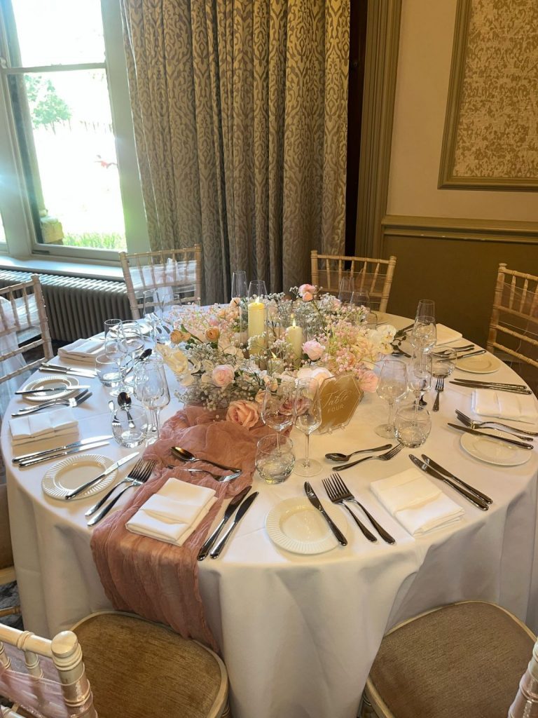 low floral centrepiece