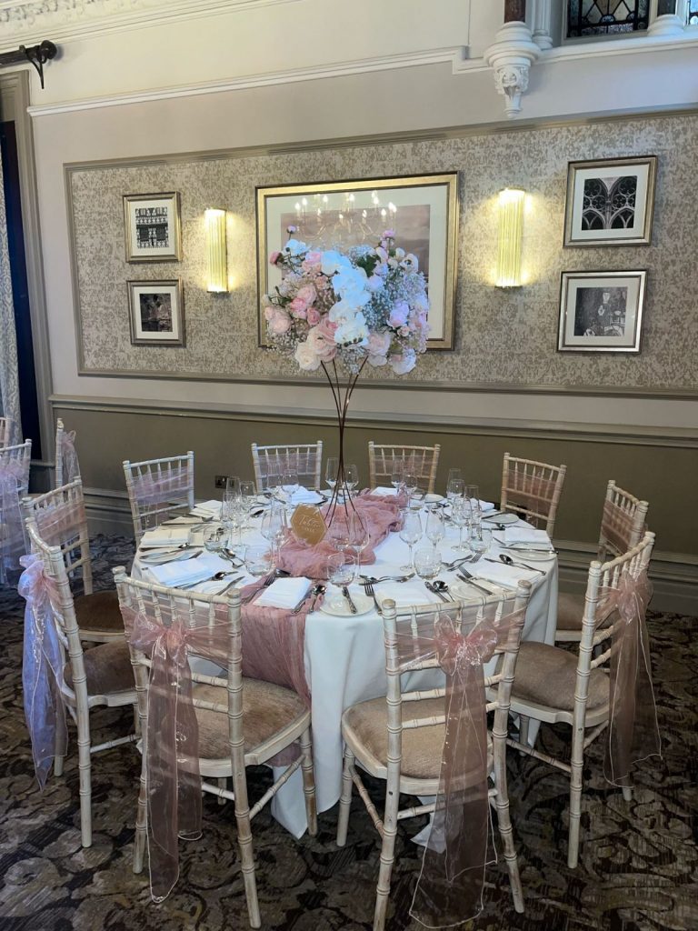 Wedding silk floral centrepiece