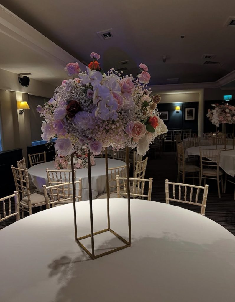 high silk floral centrepiece 