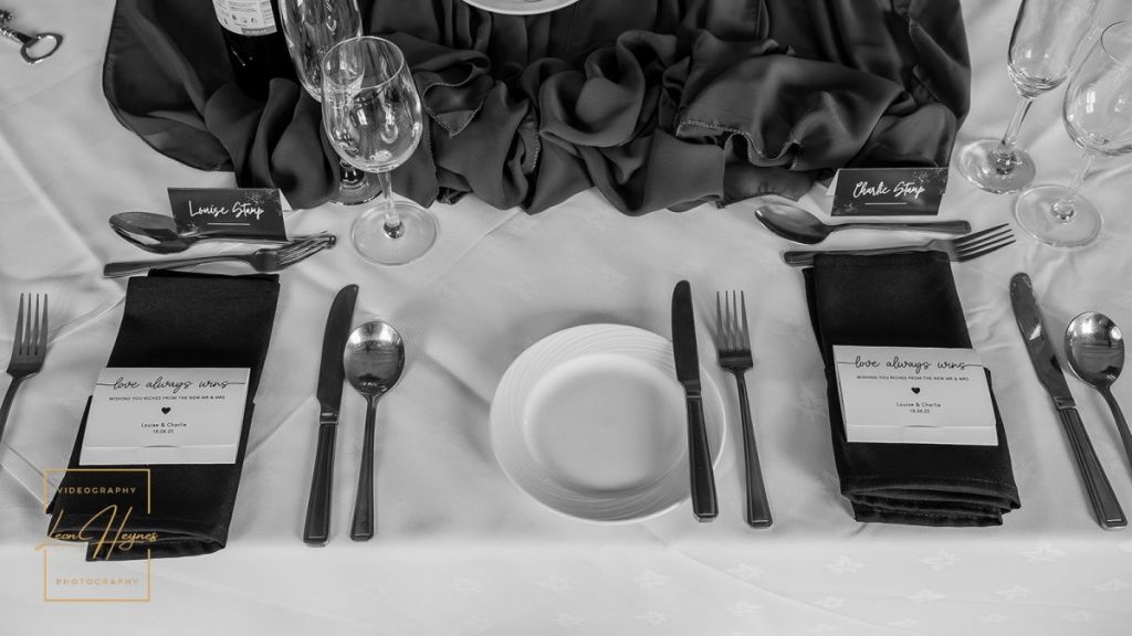 table set up