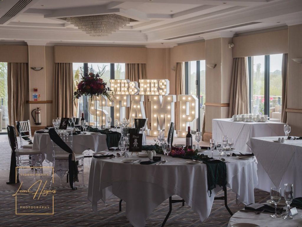 reception set up