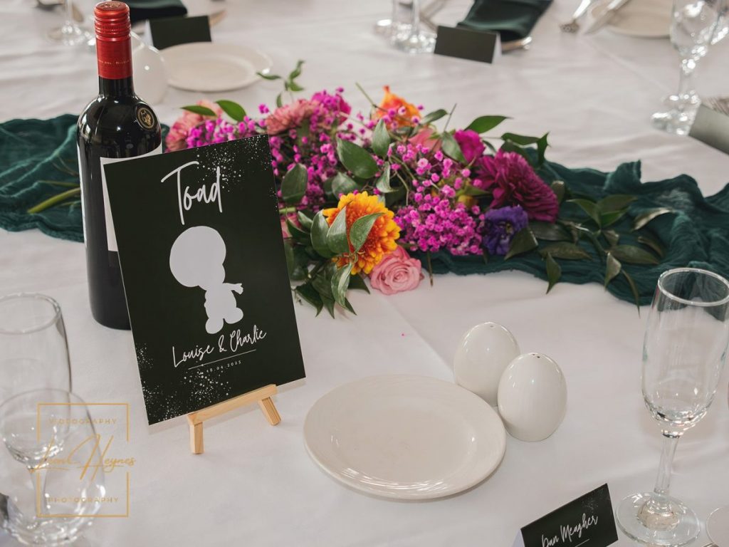 flowers and table names