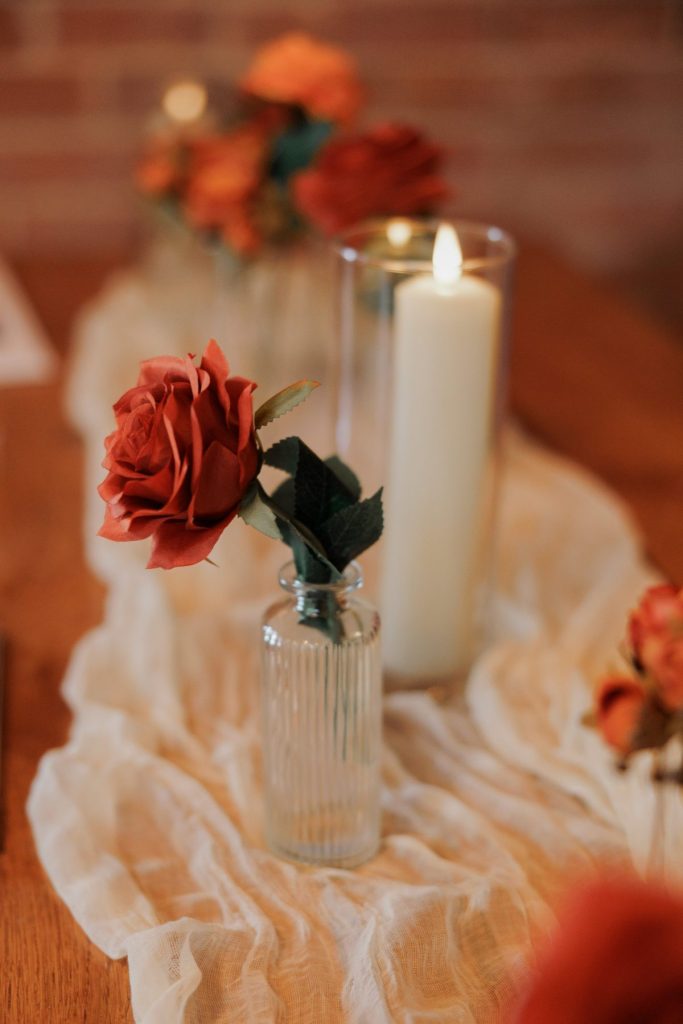 silk bud vases