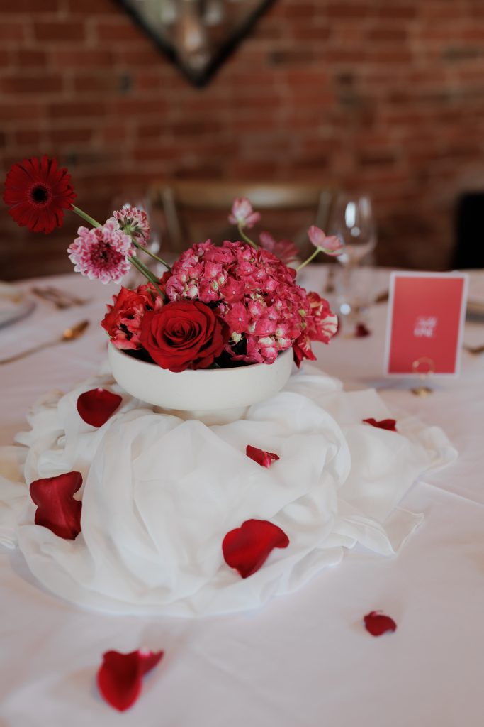 fresh flower centrepiece