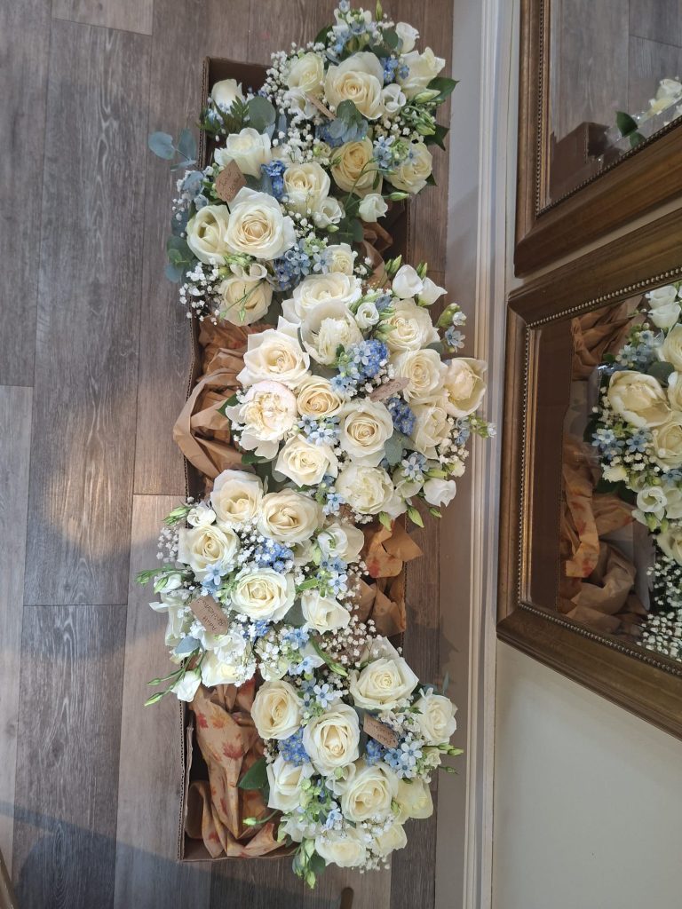 bride and bridesmaid bouquets