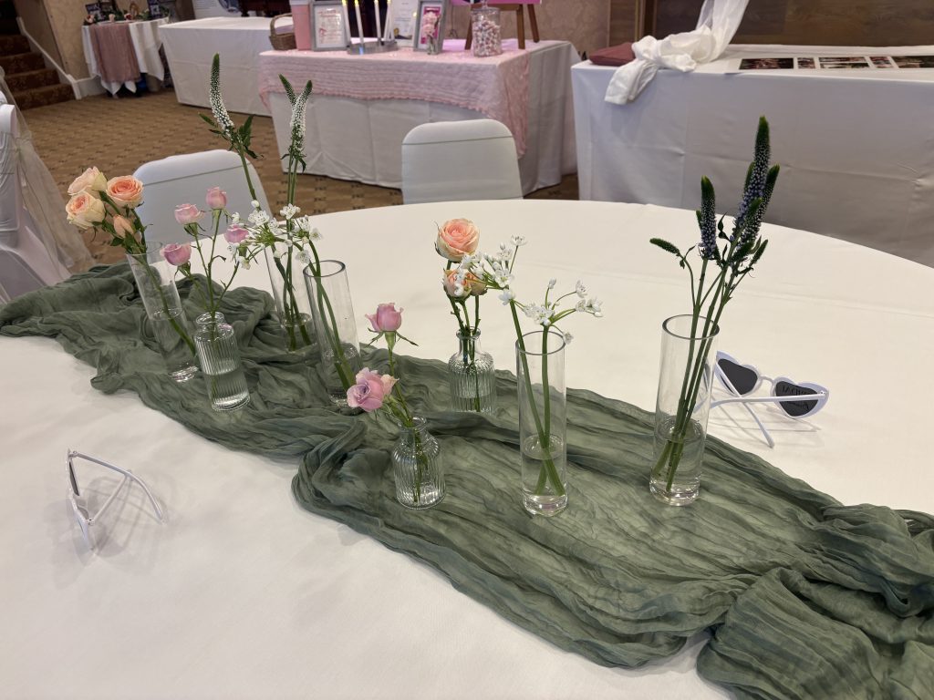 bud vases for wedding