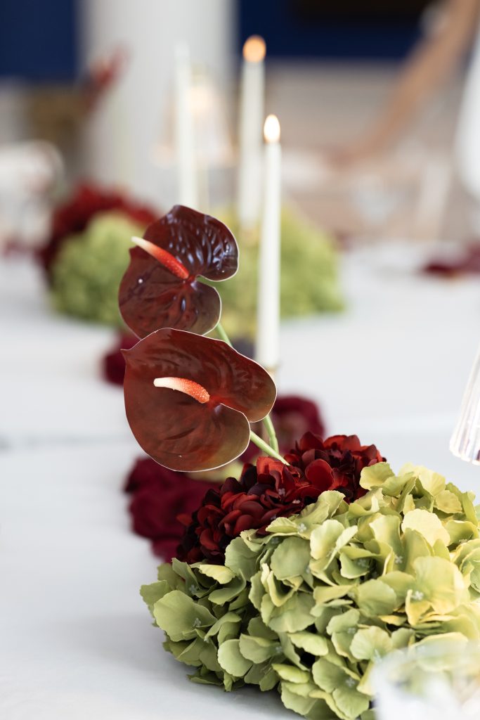 silk centrepiece