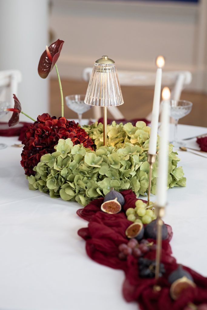 silk floral centrepiece