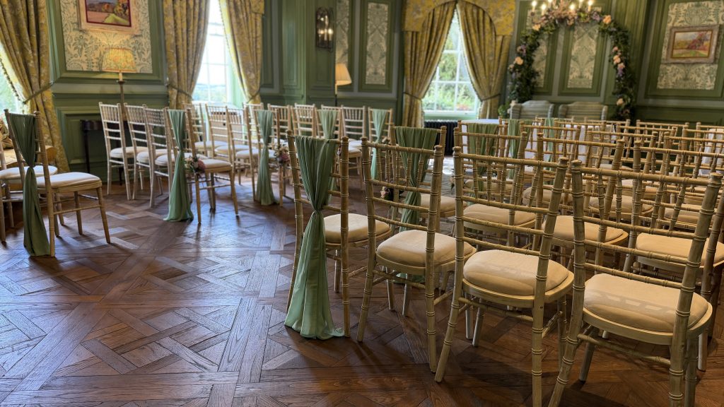 Ansty Hall Sage Green Wedding Ceremony